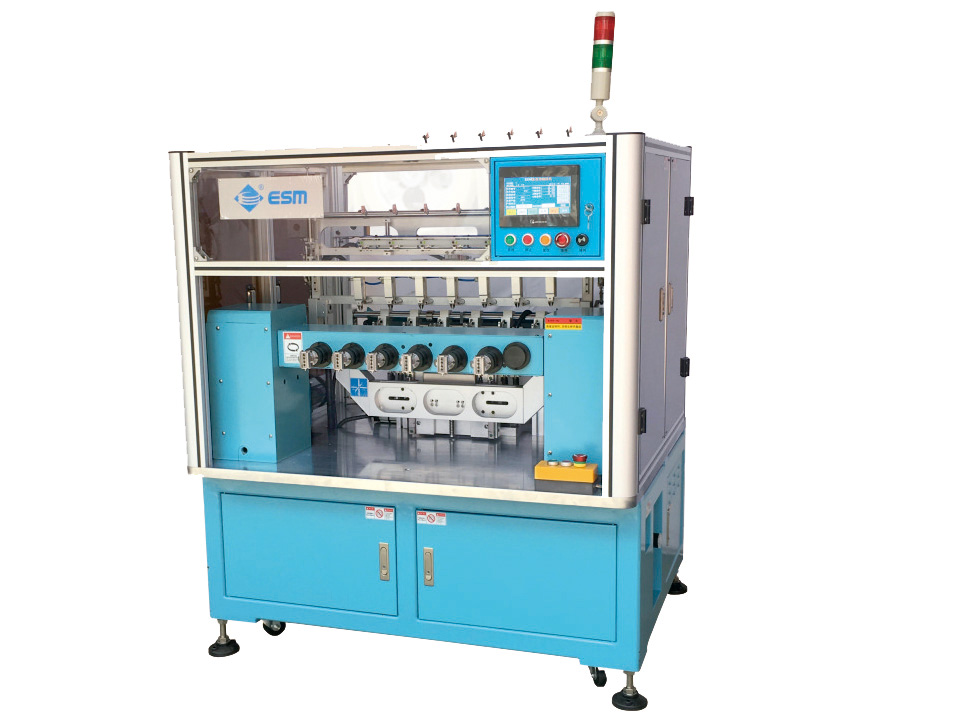 E-H1006全自动六轴翻转绕线机：-全自动六轴翻转绕线机