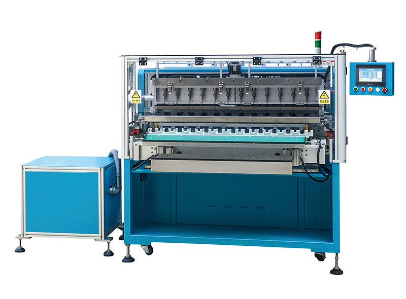 E-9912-LBCS全自动大间距十二轴脱漆皮绕线机：